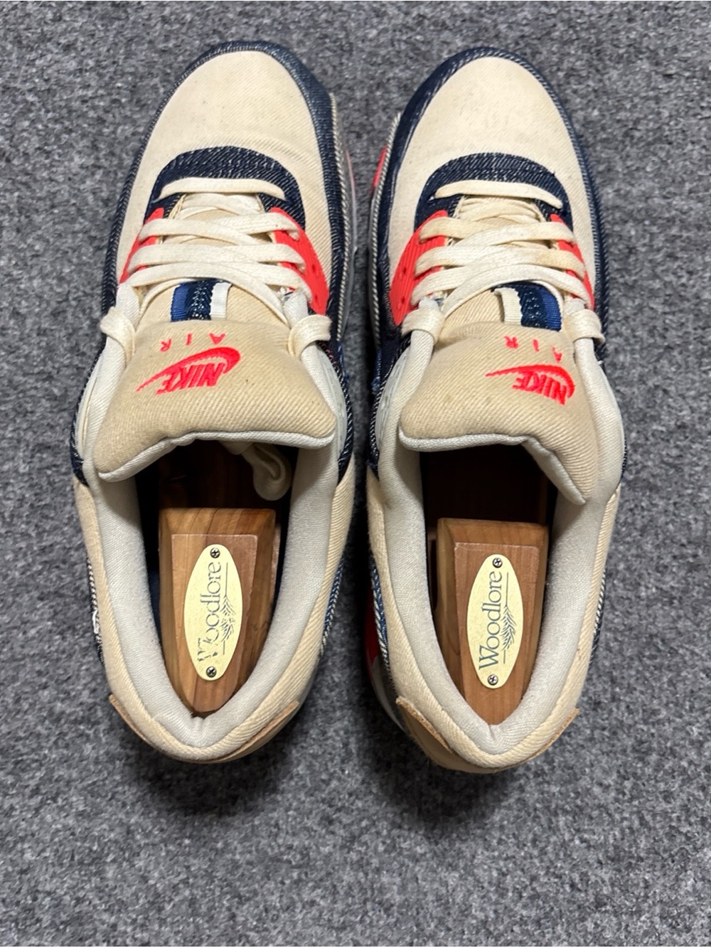 Size 8 - Nike Air Max 90 x Denham 2020 Infrared Denim CU1646-400 Men's - Picture 6 of 14